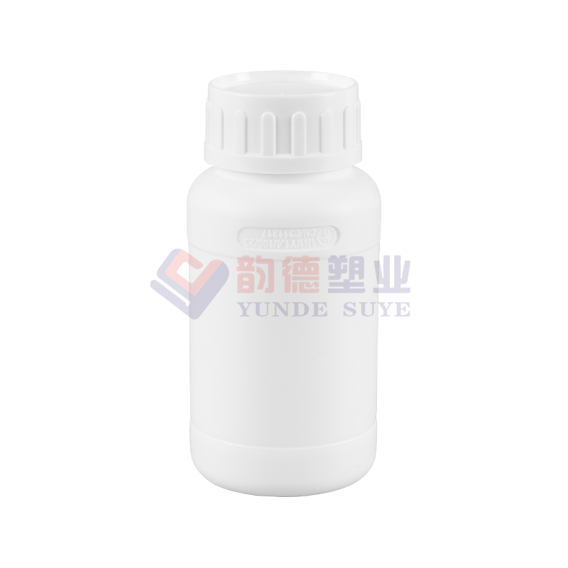 ขวดกลมฟลูออไรด์สีขาวข้น 300 มล. 250ml-02 (รุ่นหนา)